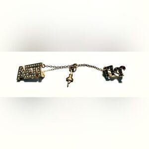 Collectible Antique, Gold-Tone Greek Letter Pin Fraternity/Sorority Pin